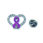 Purple Heart Ribbon Domestic Violence Pin