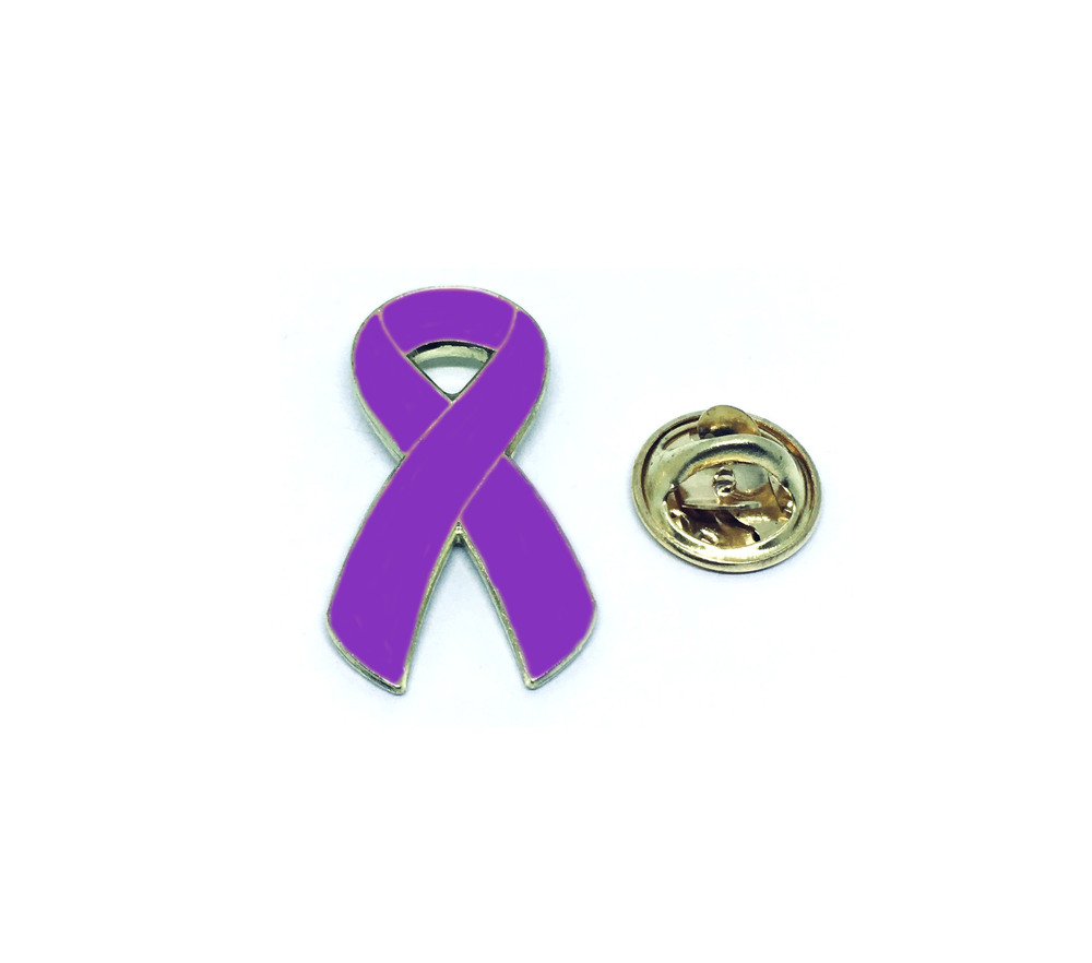 Purple Ribbon Domestic Violence Awareness Pin