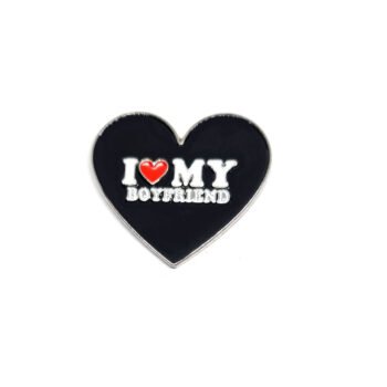 I Love my Boyfriend Heart Pin