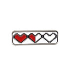 Pixel Heart Lapel Pin