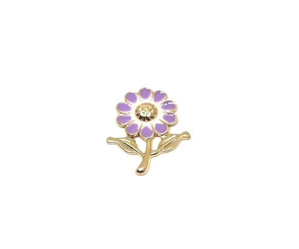 Purple Flower Lapel Pin