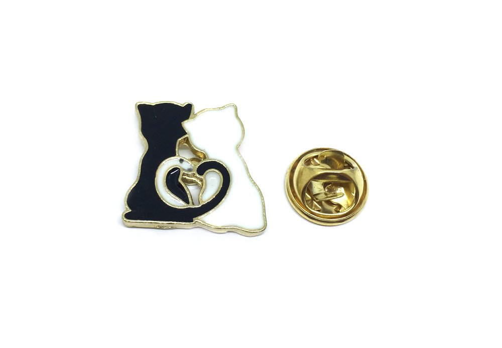 Black And White Cat Lapel Pin