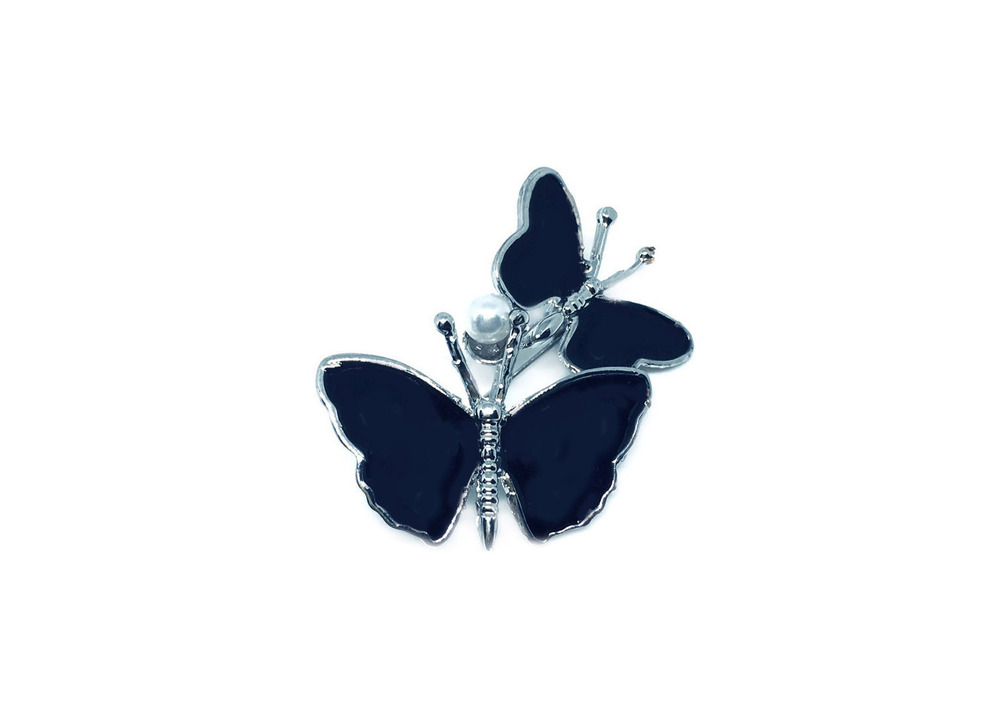 Black Butterfly Brooch