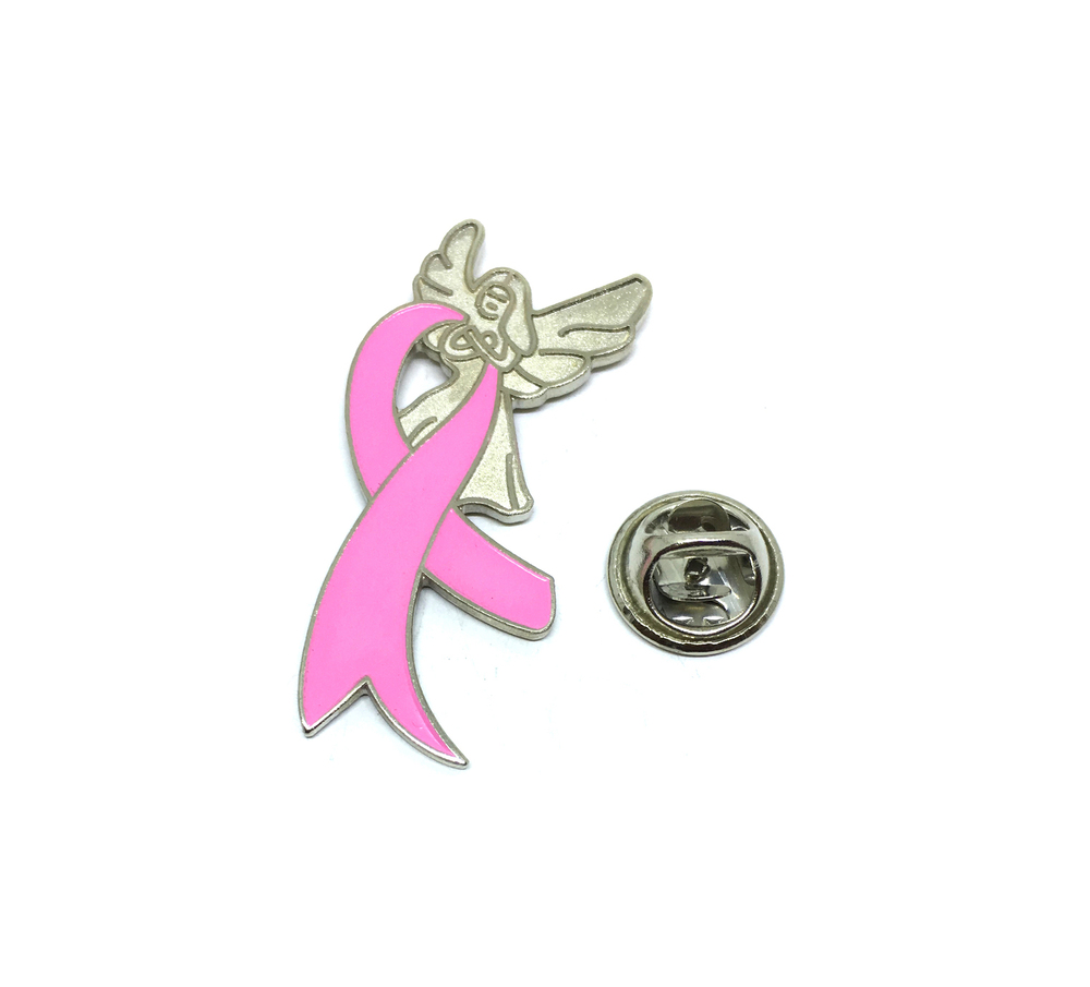 Breast Cancer Guardian Angel Pin