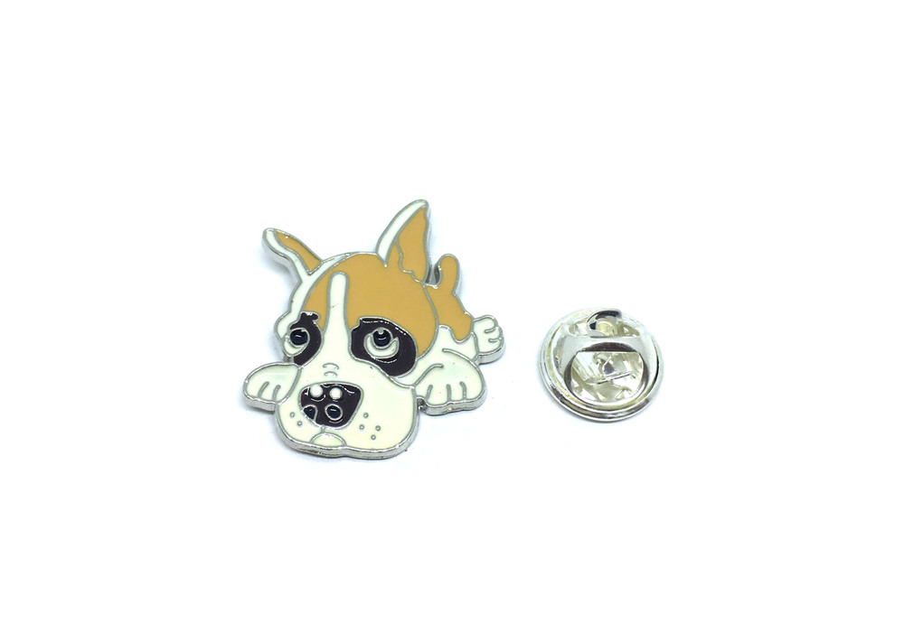 Cartoon Boxer Dog Pin
