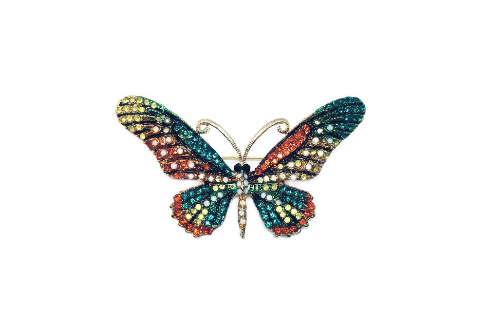 Enamel Butterfly Brooch