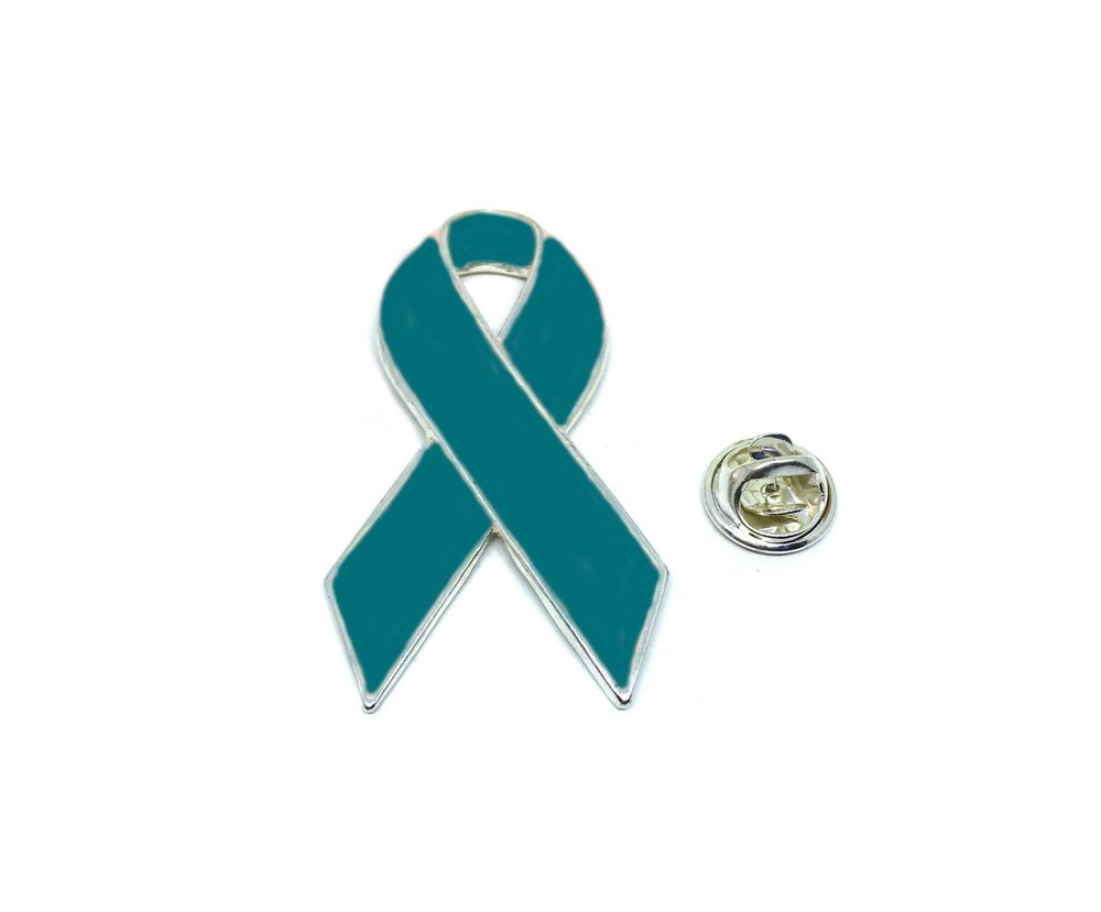 Teal Ribbon Pins