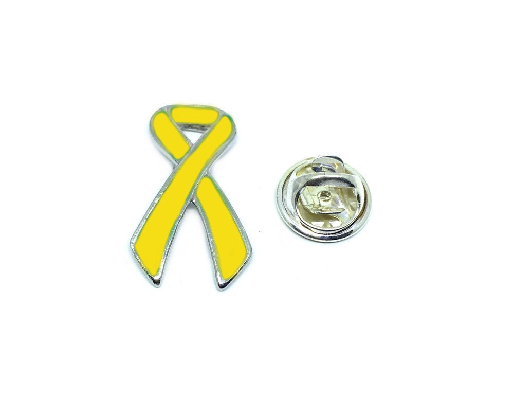 Yellow Ribbon Pin Badge