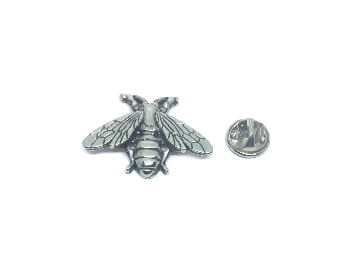 Silver Bee Brooch Pin