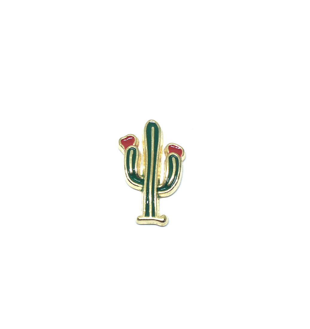 Green Cactus Enamel Pin