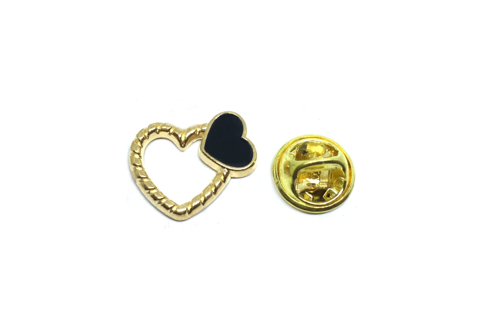 Double Heart Pin