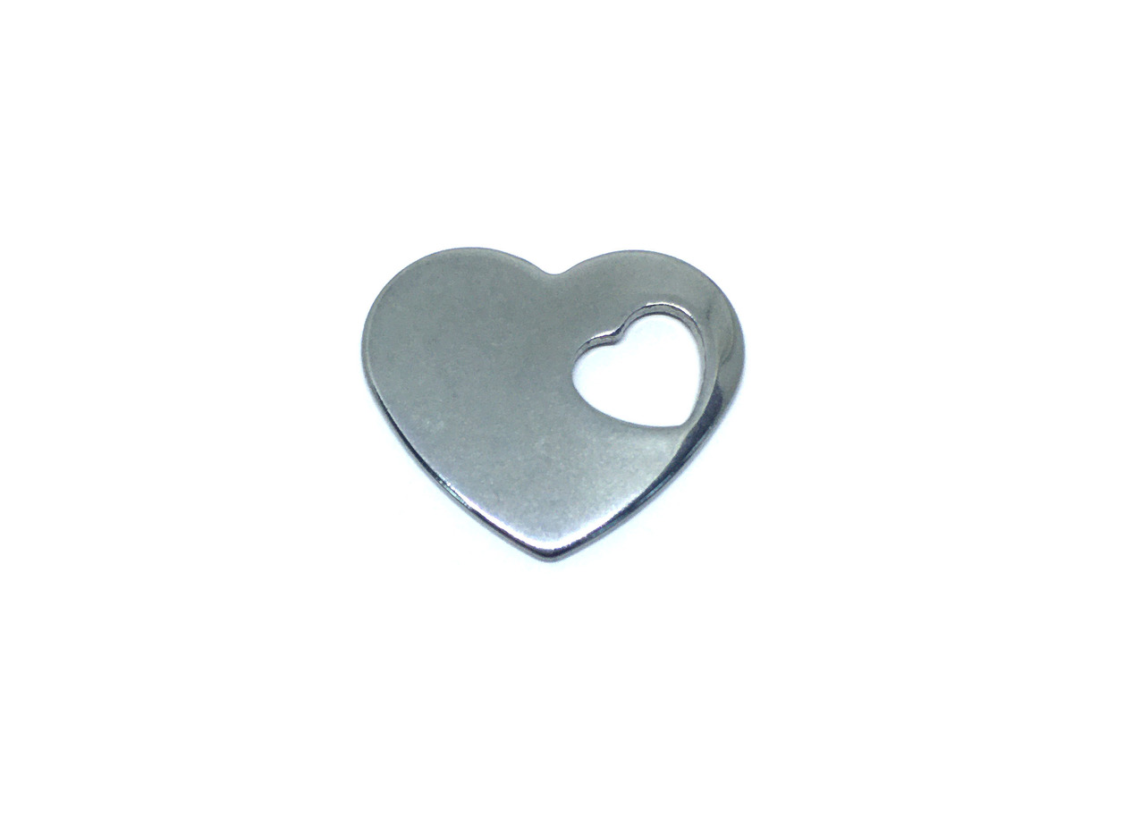 Silver Heart Brooch Pin