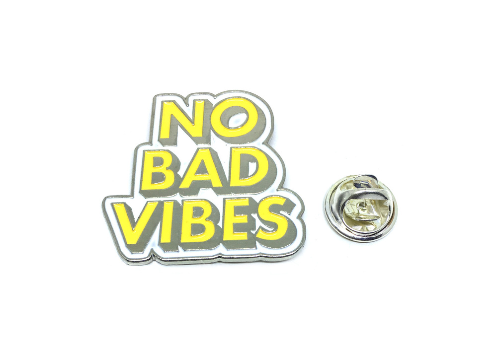 'No Bad Vibes' Enamel Pin
