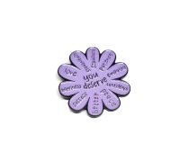 'You deserve Love Happiness Peace Success' Enamel Pin