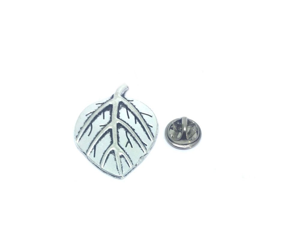 Silver Leaf Lapel Pin