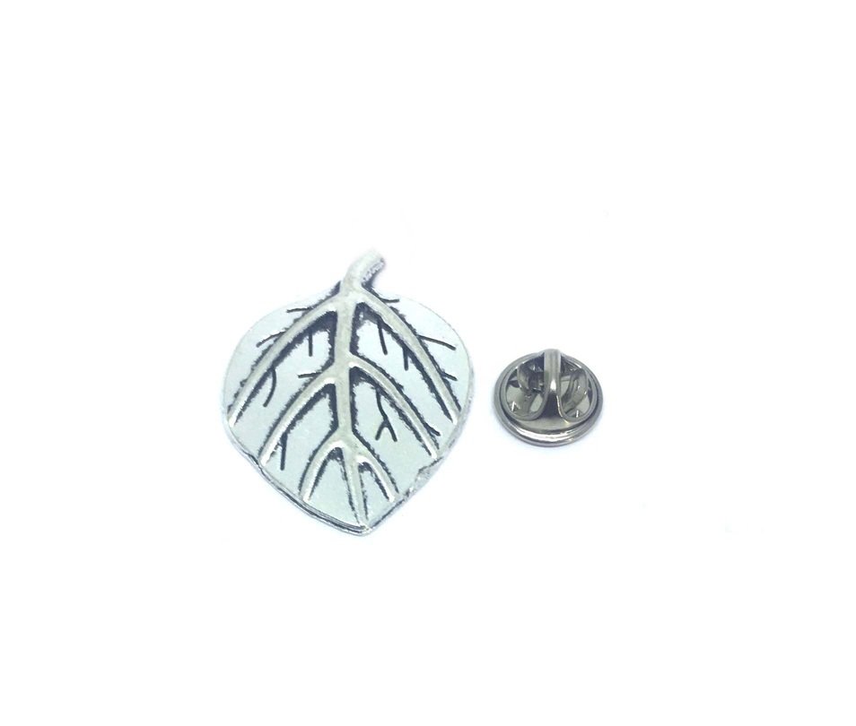 Silver Leaf Lapel Pin