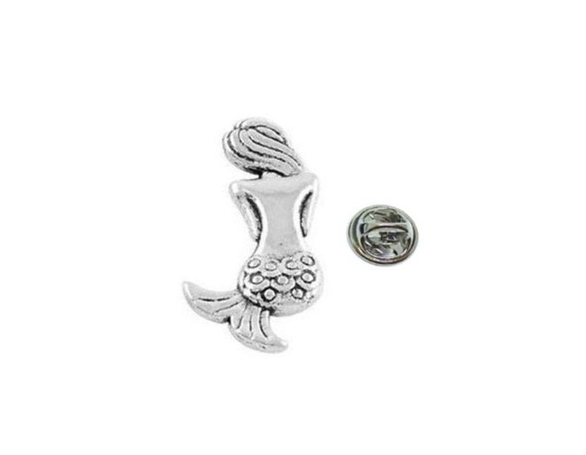Silver Mermaid Pin