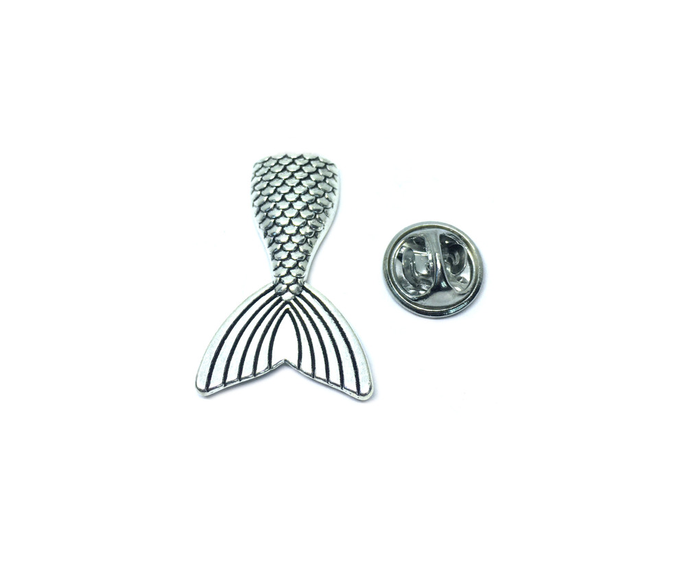 Silver Mermaid Tail Pin