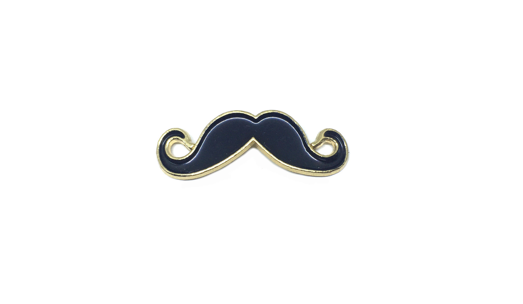 Mustache Enamel Pin