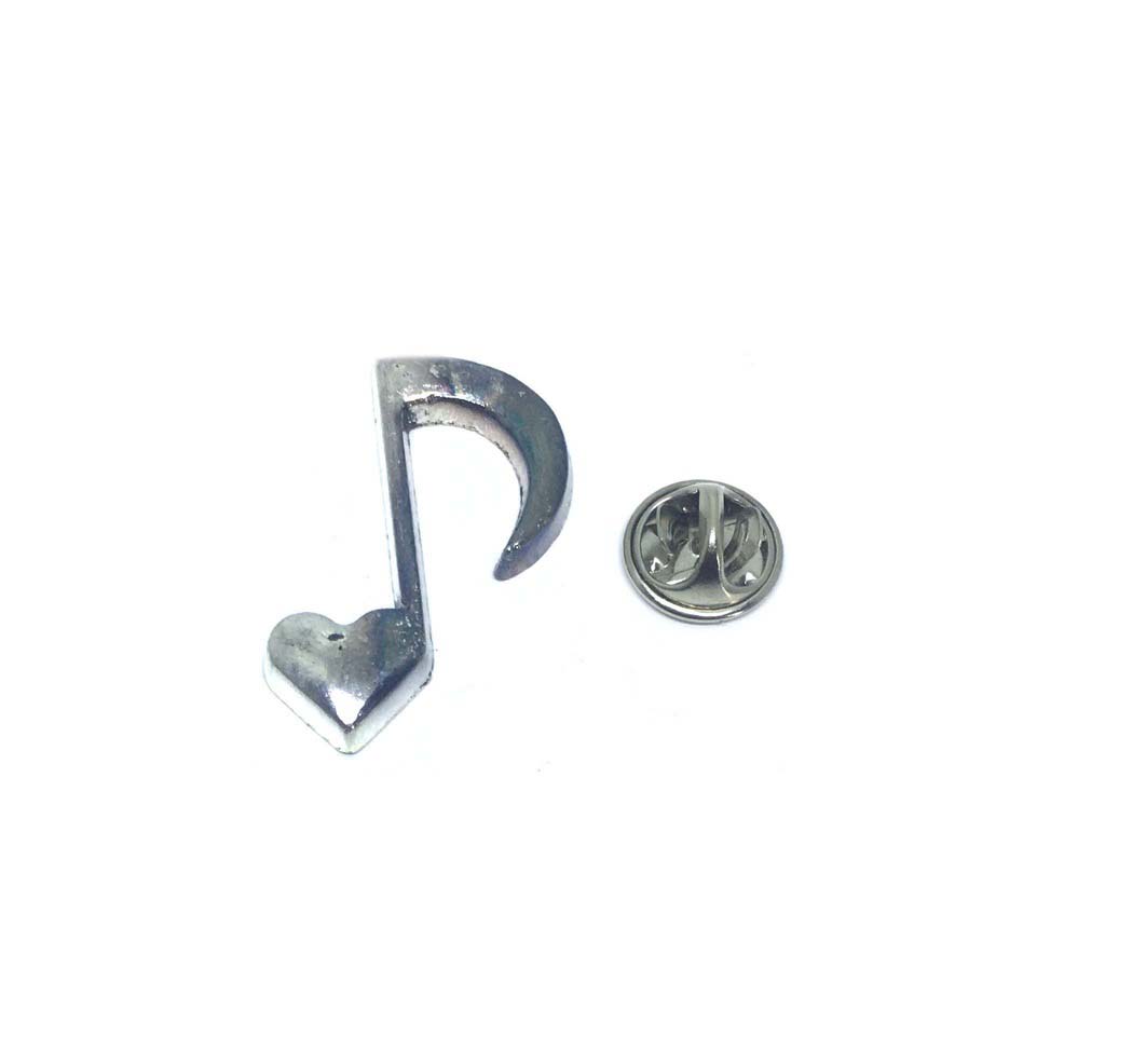Heart Eighth Music Note Brooch Pin