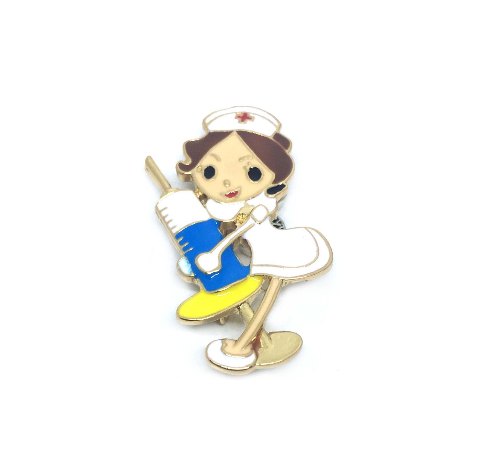 Nurse Syringe Enamel Pin