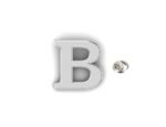 Letter B Pin silver