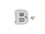 Letter B Pin silver