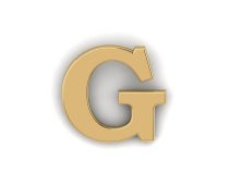 Letter G Pin - Gold