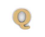 Letter Q Pin - Gold