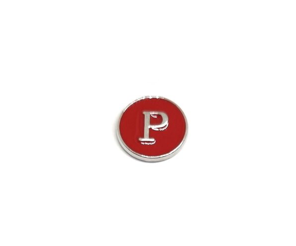 Letter P Enamel Pin