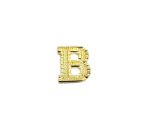 Gold Alphabet Letter B Pin