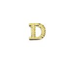 FPAL-033 Gold Alphabet Letter D Pin