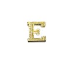 FPAL-034 Gold Alphabet Letter E Pin