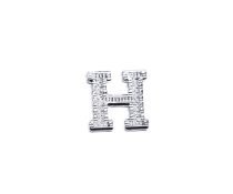 Silver Alphabet Letter H Pin