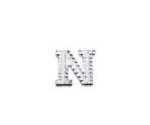 Silver Alphabet Letter N Pin