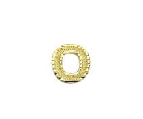 Gold Alphabet Letter O Pin