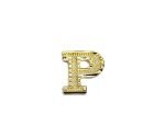FPAL-045 Silver Alphabet Letter P Pin