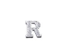 Silver Alphabet Letter R Pin