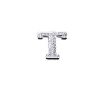 Silver Alphabet Letter T Pin