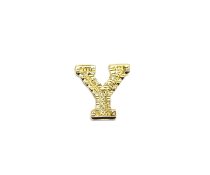 Gold Alphabet Letter Y Pin