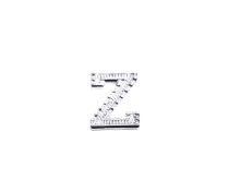 Silver Alphabet Letter Z Pin