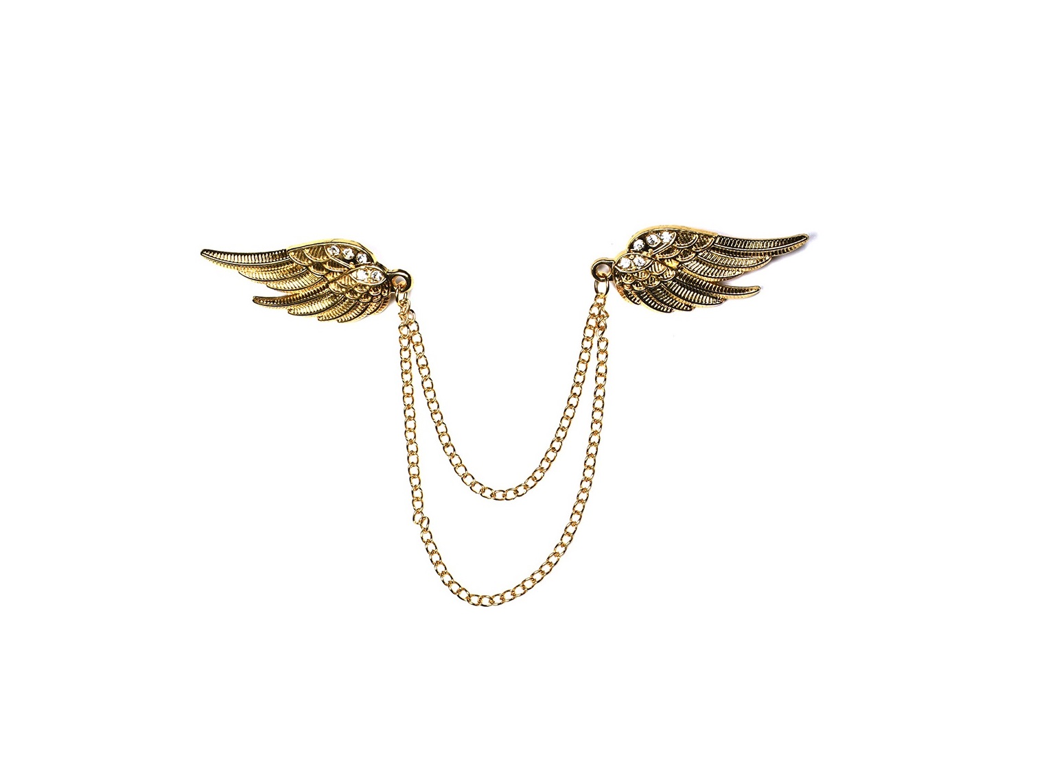 Angel Wings Chain Brooch