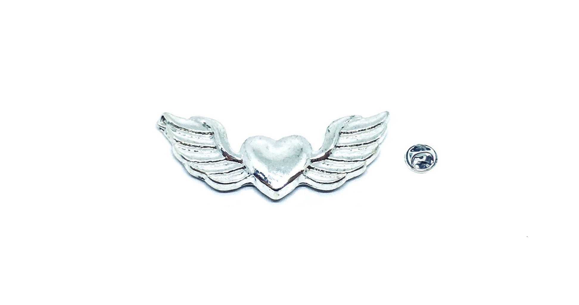 Angel Wings Heart Pin