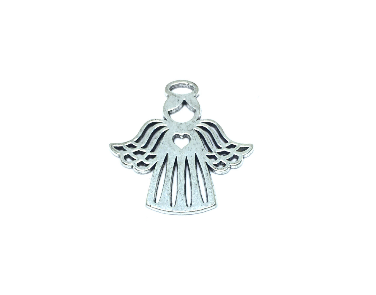 Silver Angel Wing Brooch Pin
