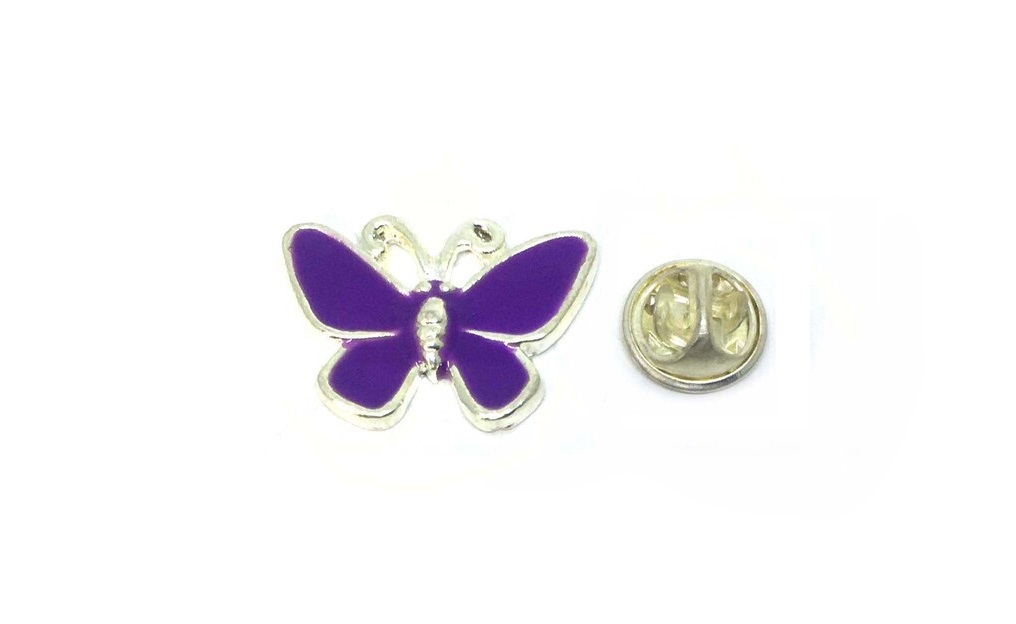Navy Blue Butterfly Pin
