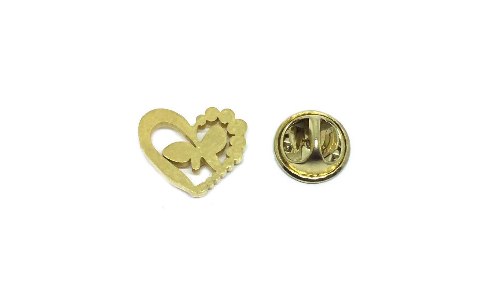 Butterfly Heart Lapel Pin