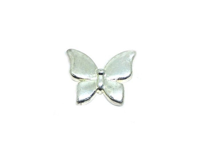 Silver Butterfly Badge Pin