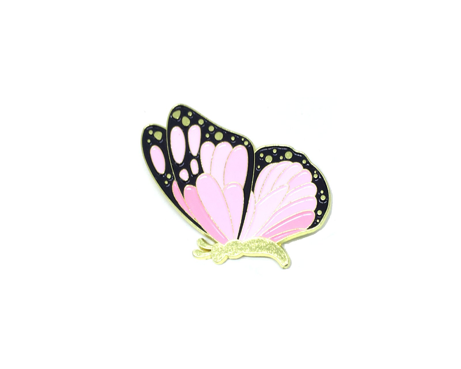 Beautiful Pink Butterfly Enamel Pin