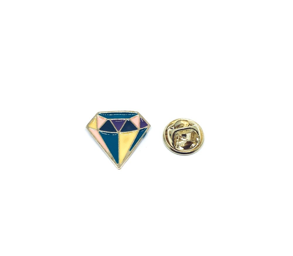 Diamond Enamel Lapel Pin