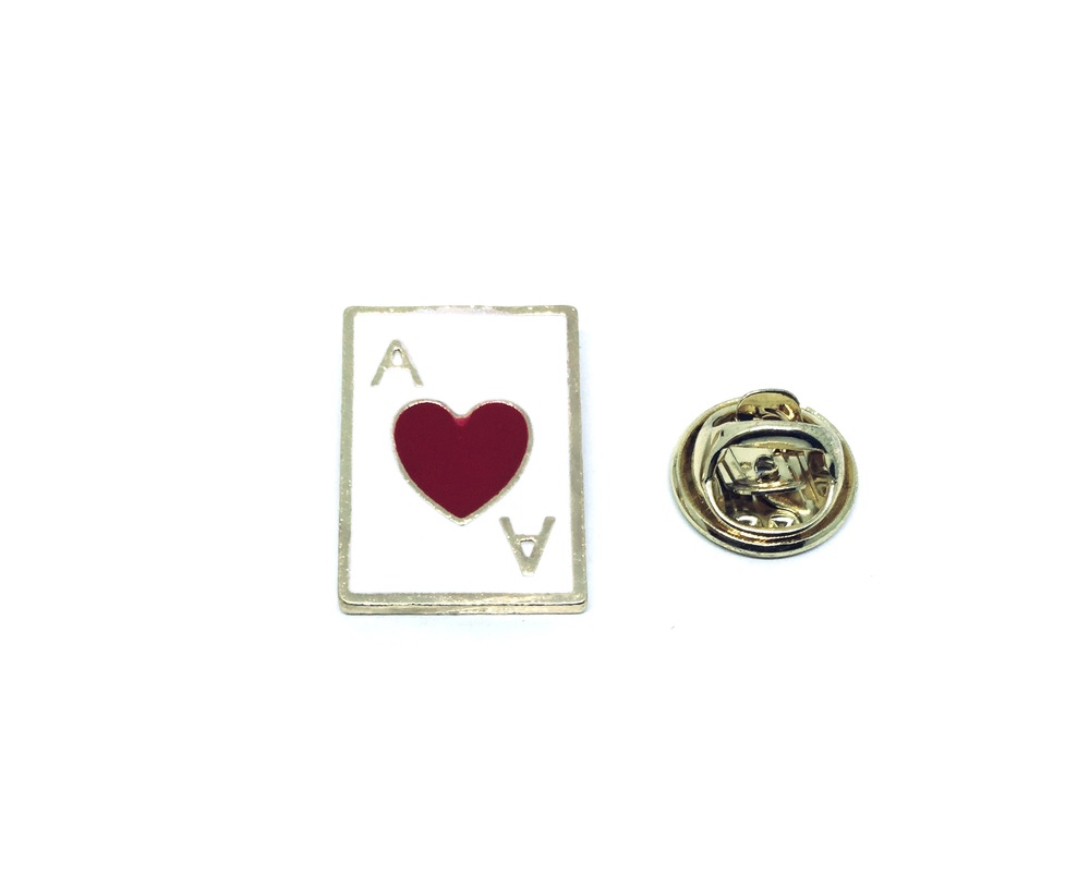 FPE-091 Playing Card Ace Of Heart Enamel Pin